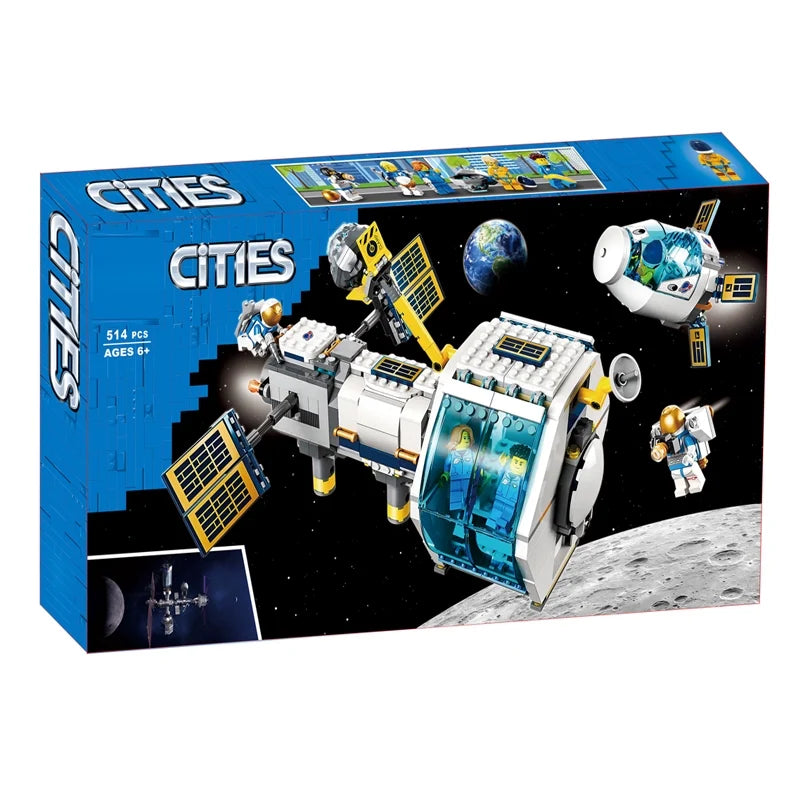 514-piece lunar space station construction set