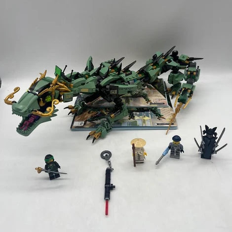 Green Dragon Mech Building Set, 573 Pieces, 4 Minifigures