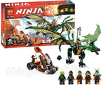 Green energy dragon and Sky Pirates watchtower building set