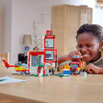 Fire Station Building Blocks Set, 958 Pieces
