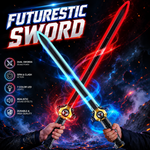 LED Toy Sword with Hidden Inner Sword and Shield