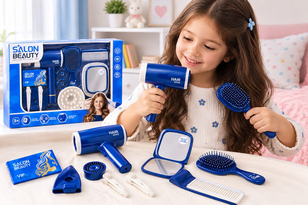 Hair Styling Set 2801BB with Salon Play Accessories