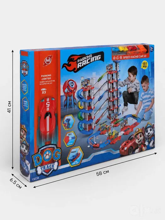 PAW Patrol 6-Floor Parking Garage Track Set