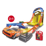 Gravity Race Track Set with 6 Die-Cast Cars