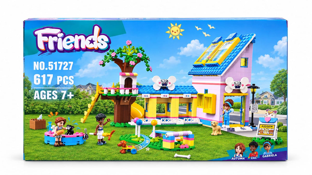 617-piece building block set with treehouse and two-storey building, item 41727