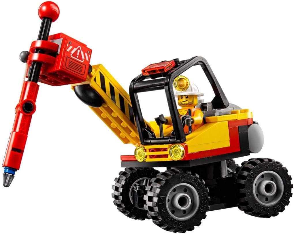 Mining Vehicle and Cave Building Blocks Set, 132 Pieces