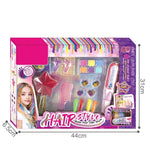 Hair Chalk Styling Set with 6 Colors and Accessories