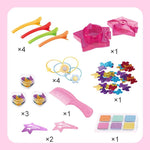 Hair Chalk Styling Set with 6 Colors and Accessories