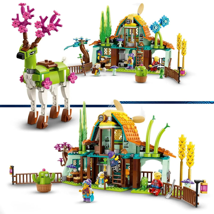 House and Deer Brick-Building Set, 680 Pieces