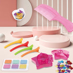 Hair Chalk Styling Set with 6 Colors and Accessories