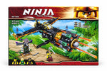 Ninja-themed airplane building set with 473 pieces