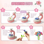 DIY Fabric Flower Bouquet Craft Kit, 183 Pieces