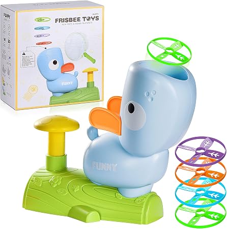 Flying disc launcher and catching game, model 201-1Y