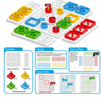 Shapes Game Color-Matching Strategy Board Game