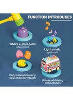 Toy Bus with Whack-a-Mole and Matching Games