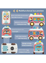 Toy Bus with Whack-a-Mole and Matching Games