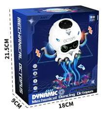 Gesture-Sensing Dancing Octopus Robot with Lights & Music