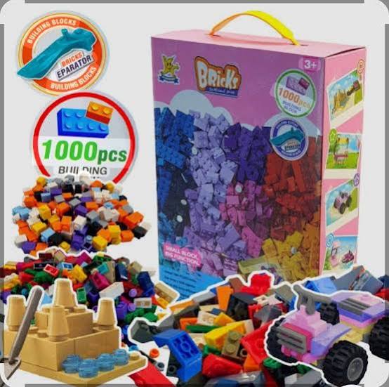 1,000-Piece Building Blocks Set, Ages 3+