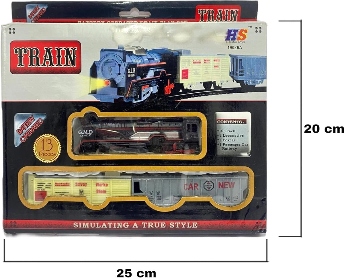 13-Piece Battery-Operated Train Track Set