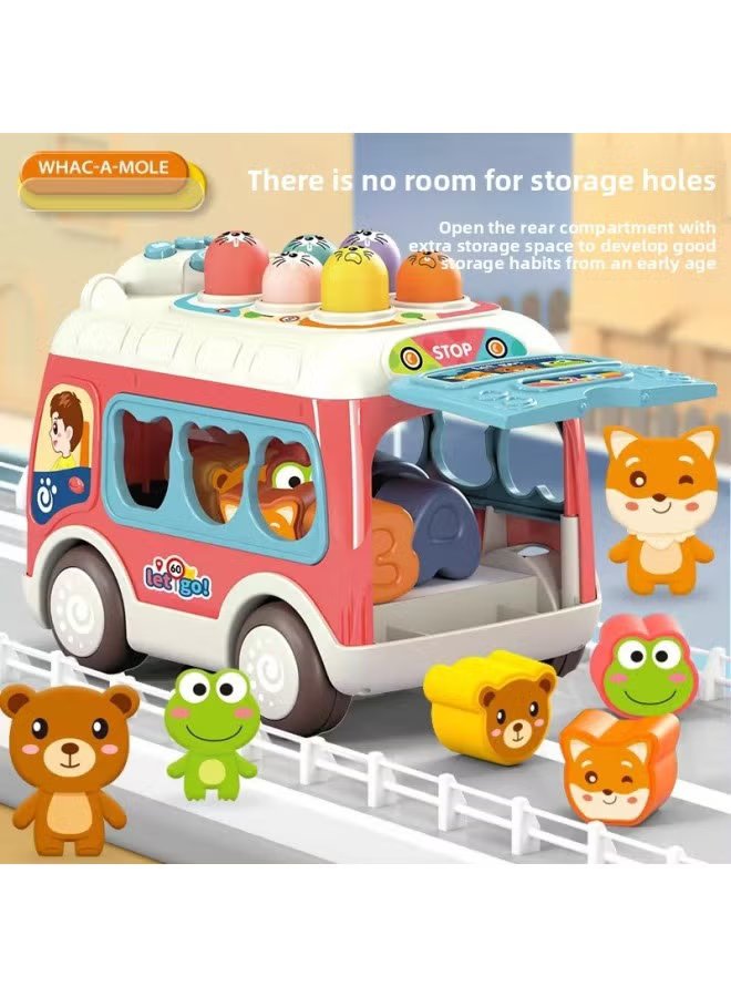 Toy Bus with Whack-a-Mole and Matching Games