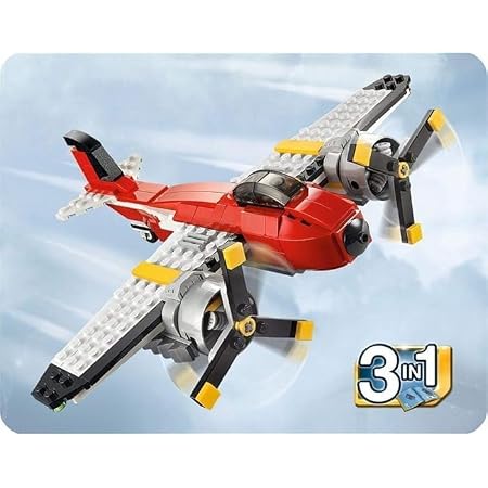 Decool 3-in-1 Aircraft Building Set, 241 Pieces