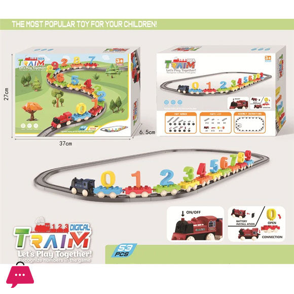53-piece train set with a 200 cm track