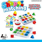 Shape Matching Board Game with Bell, 2–4 Players, Ages 3+