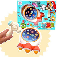 Space-themed hammer whack-a-mole skill game