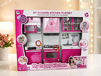 My Modern Kitchen playset with sink, stovetop, cabinet and refrigerator