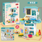 Kitchen playset with lights, sound, water and steam functions