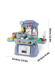Taste Kitchen Blue Kitchen Playset with Lights and Sound