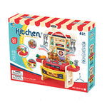 30-piece kids kitchen playset with lights and sound