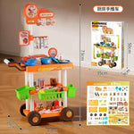 Kitchen Play Cart Playset, 69 Pieces, Ages 3+