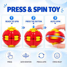 Compact rotating fidget ball