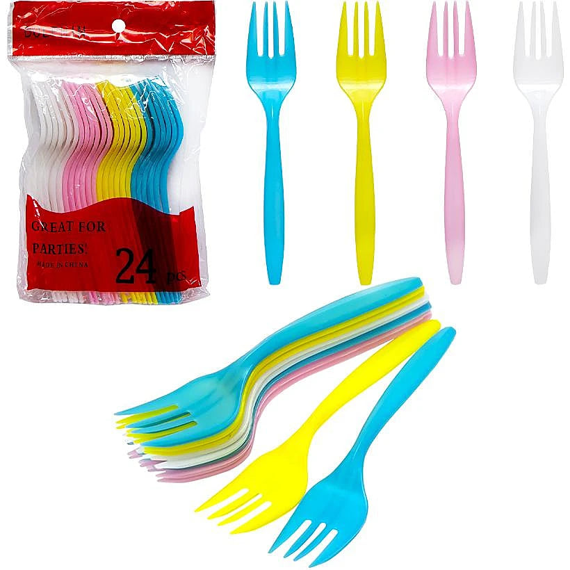 Colorful Party Forks