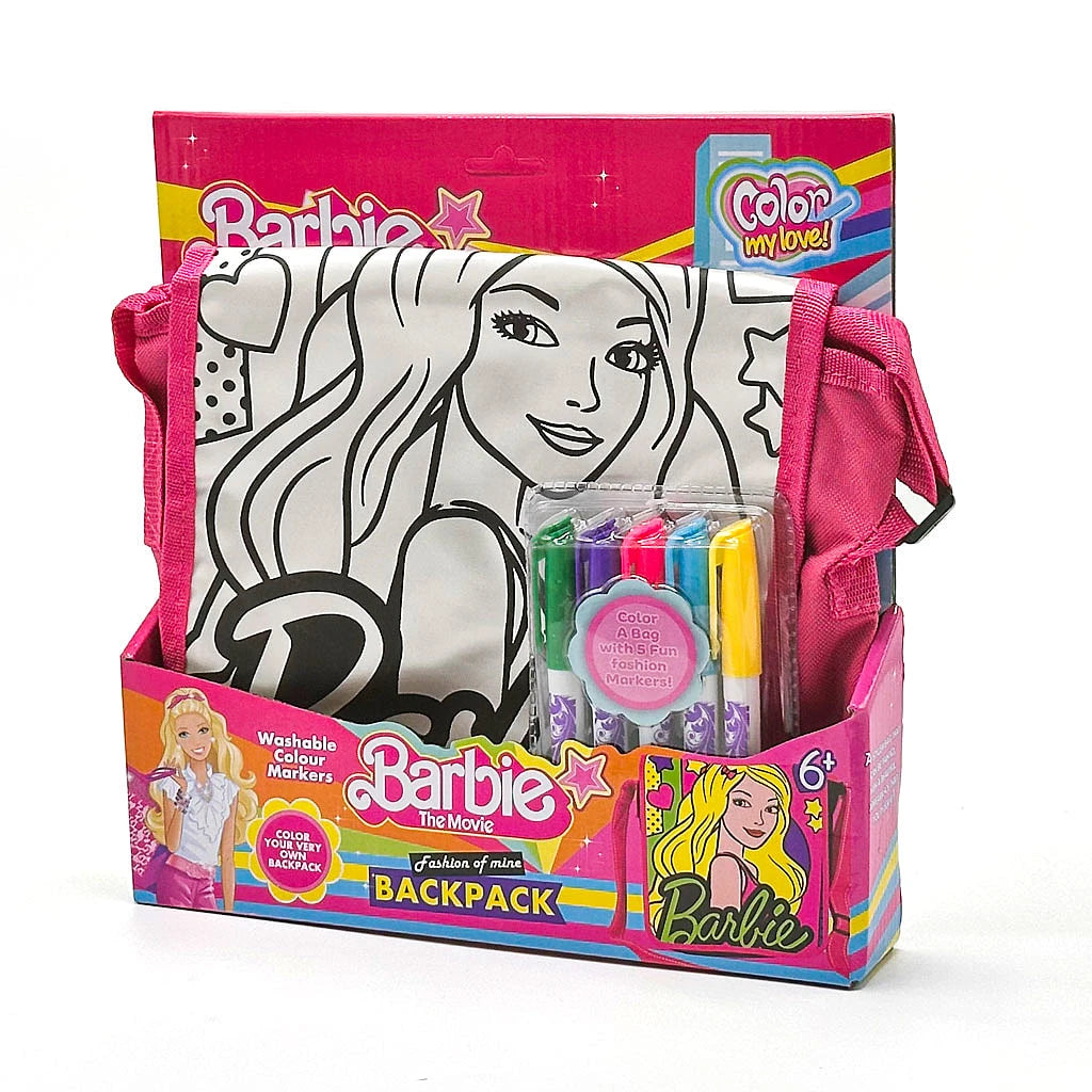 Barbie Color Your Own Backpack