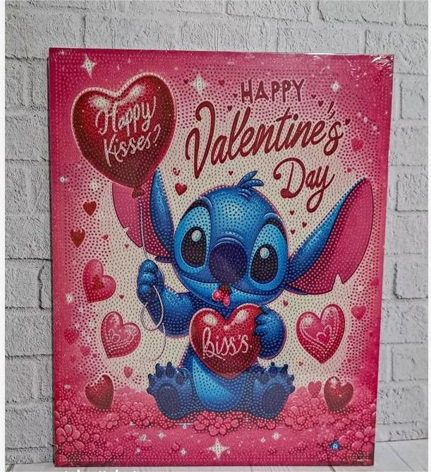 Stitch Valentine's Day Art