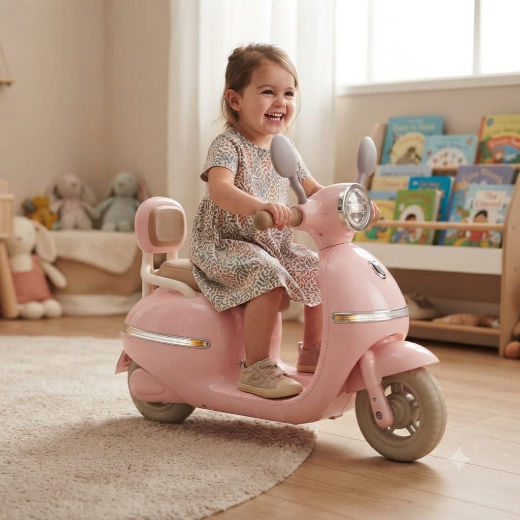 Pink Ride On Scooter