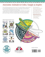 TangleEasy Wildlife Designs Coloring Book