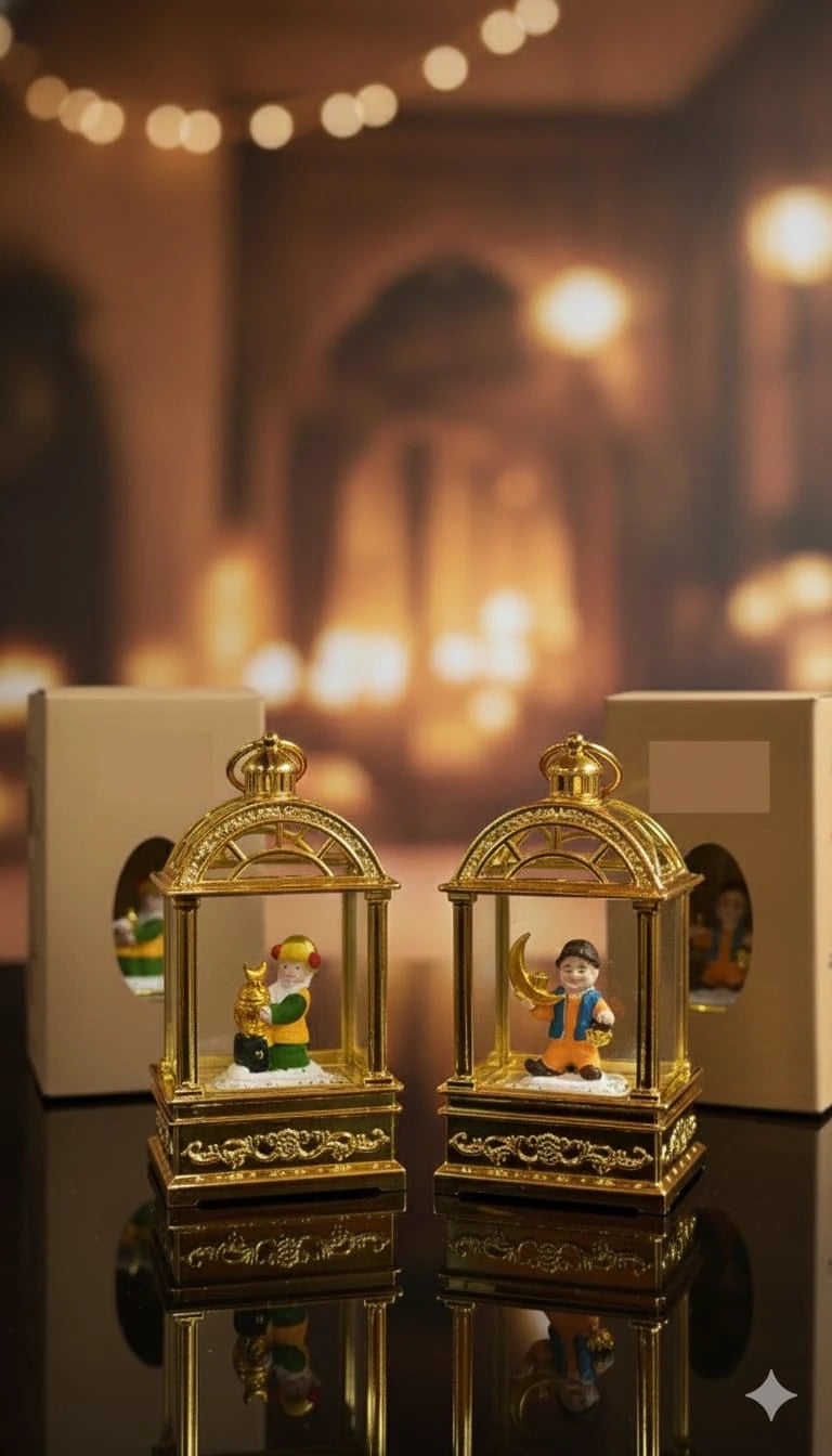 Golden Lantern Figurines