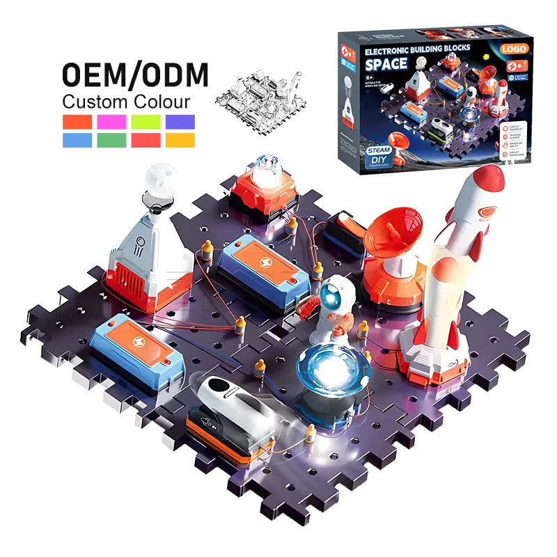 Bright Panda Space Blocks