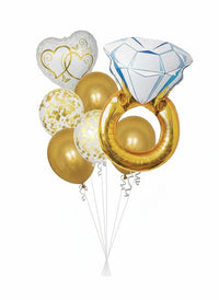 Gold Ring Balloon Bouquet