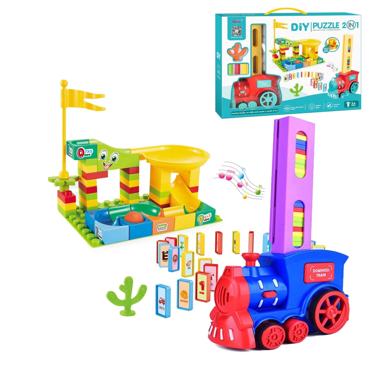 DIY Puzzle Train Set