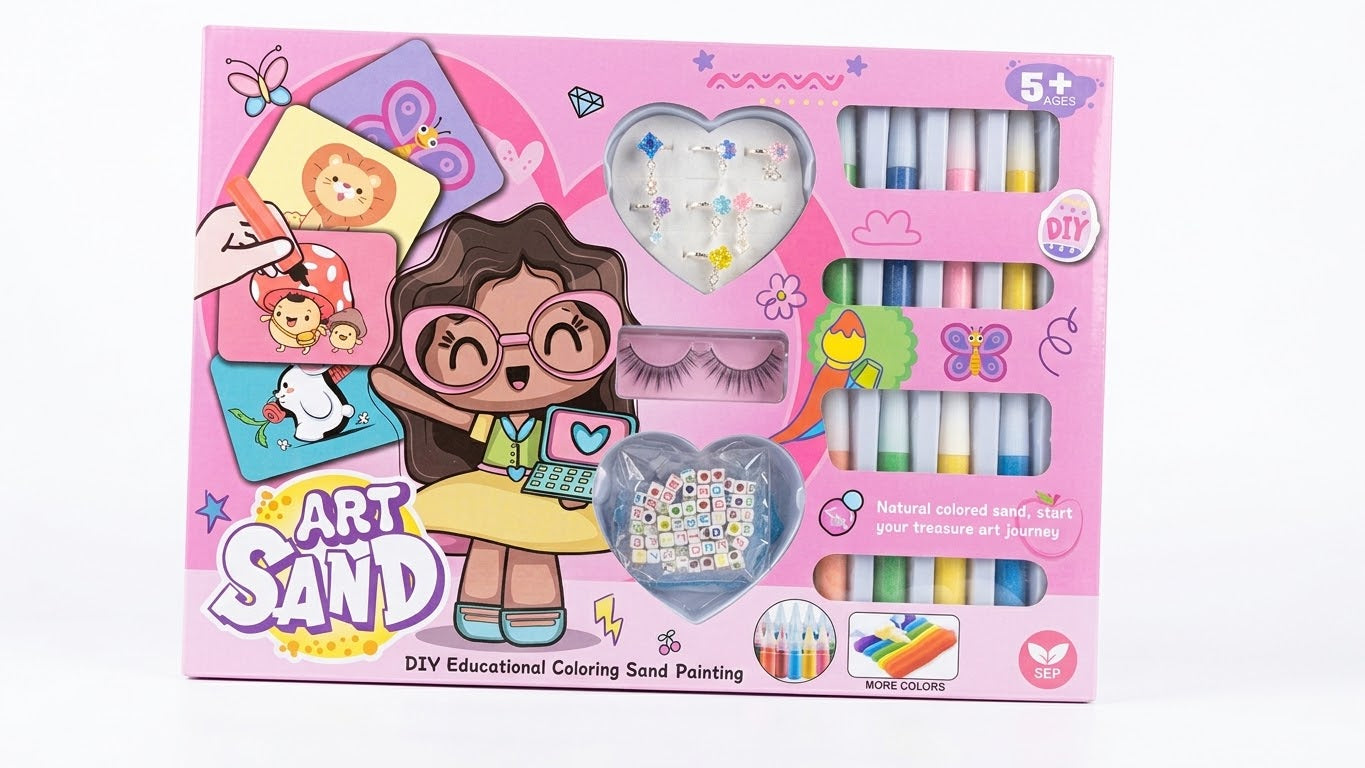 DIY Educational Coloring Sand Art
