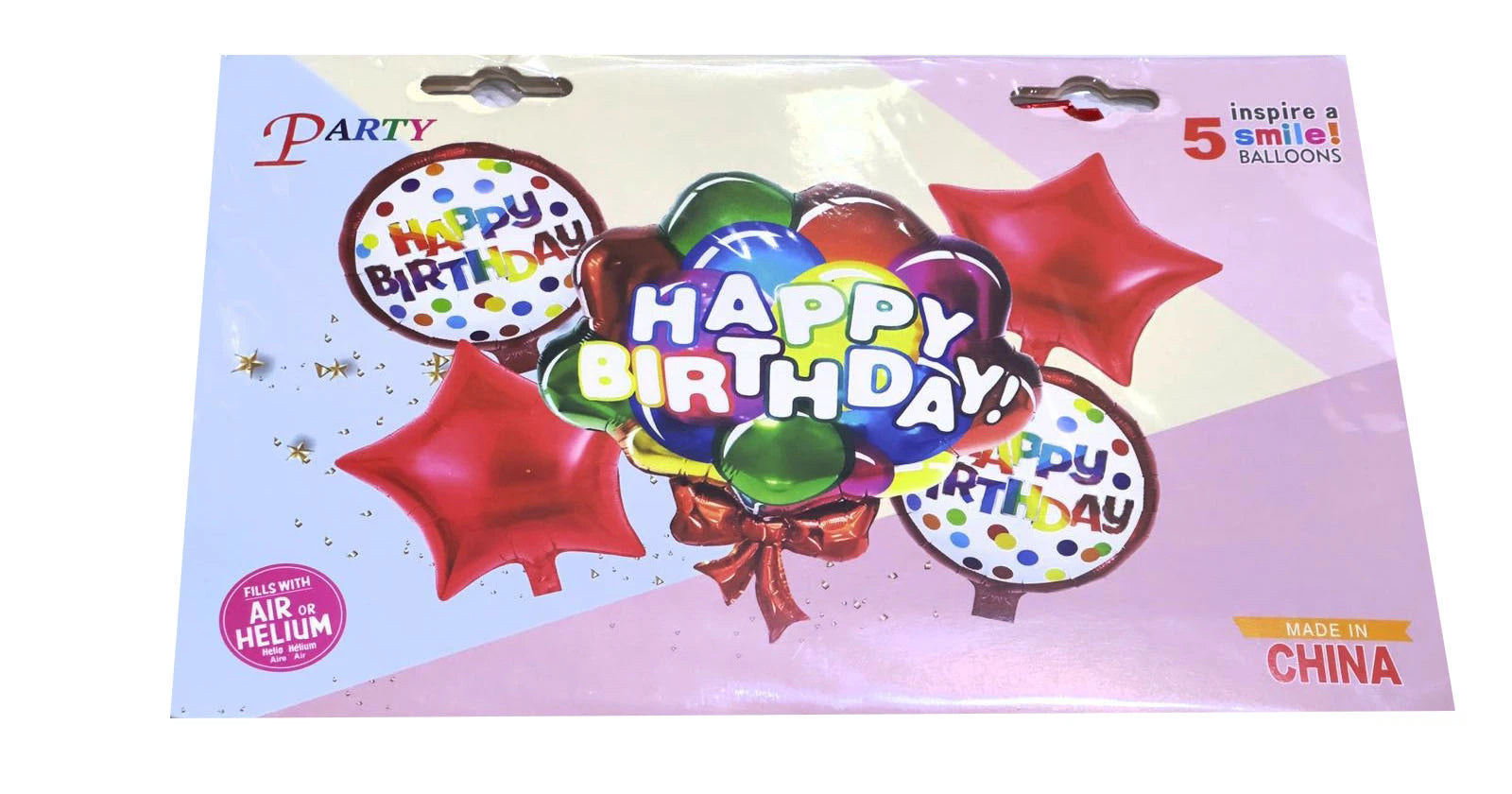 Happy Birthday Balloons Set