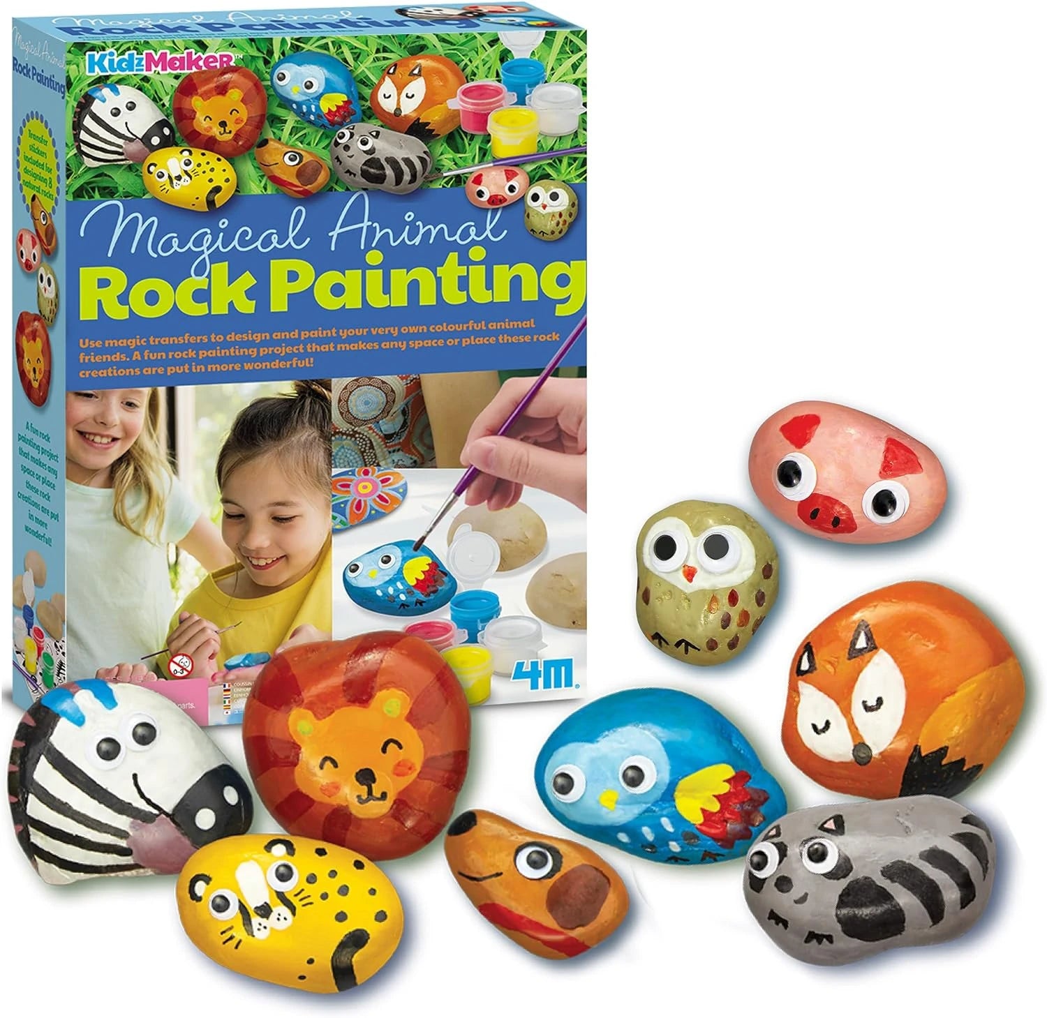 Magical Animal Rock Painting
