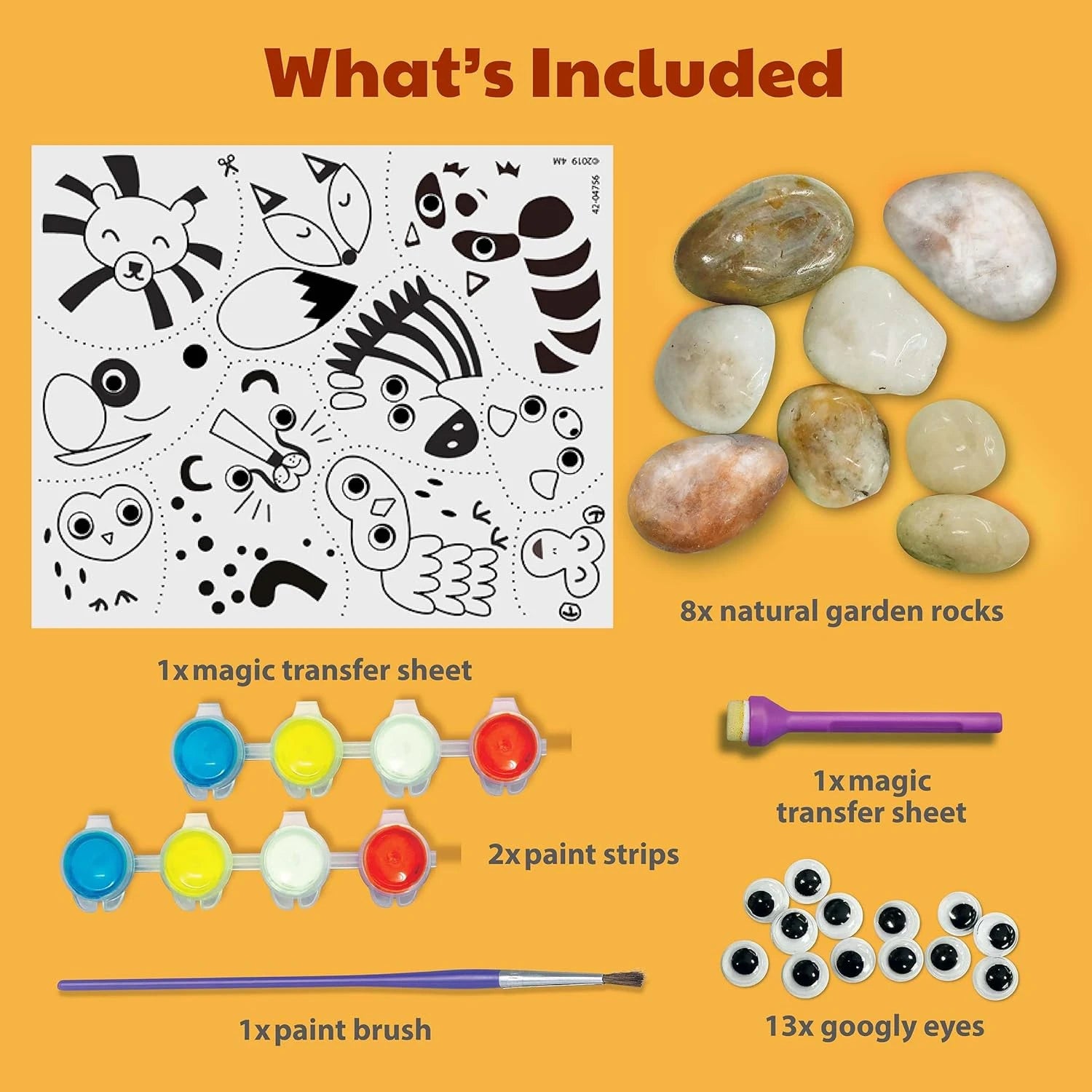 Magical Animal Rock Painting