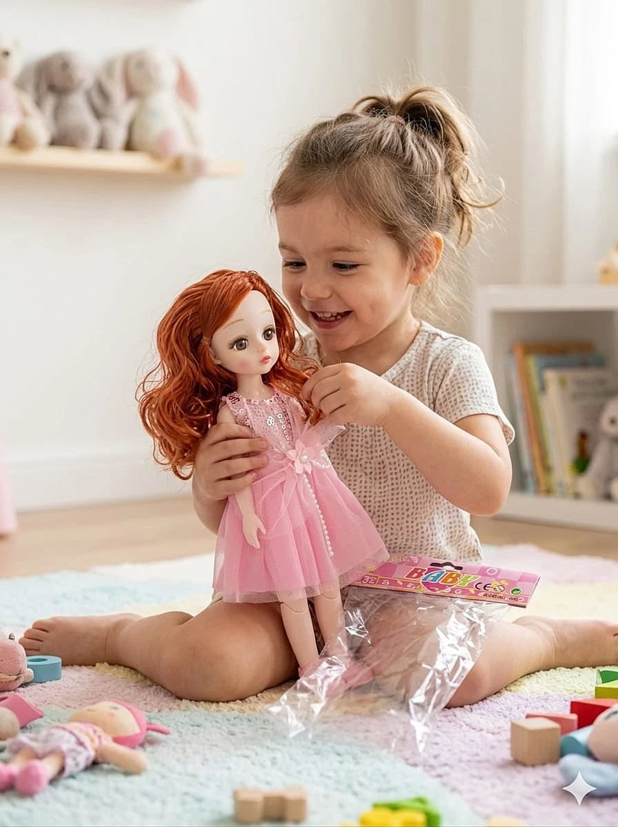 Baby Doll with Pink Dress
