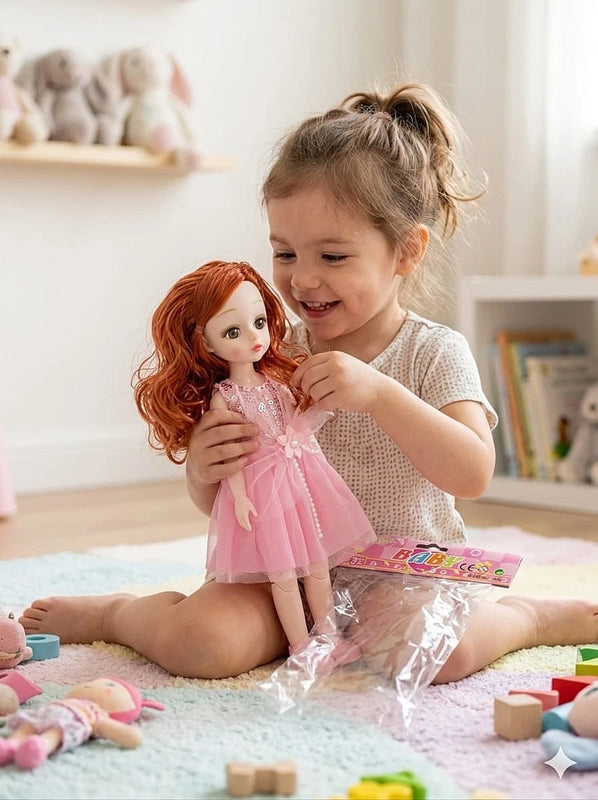 Baby Doll with Pink Dress