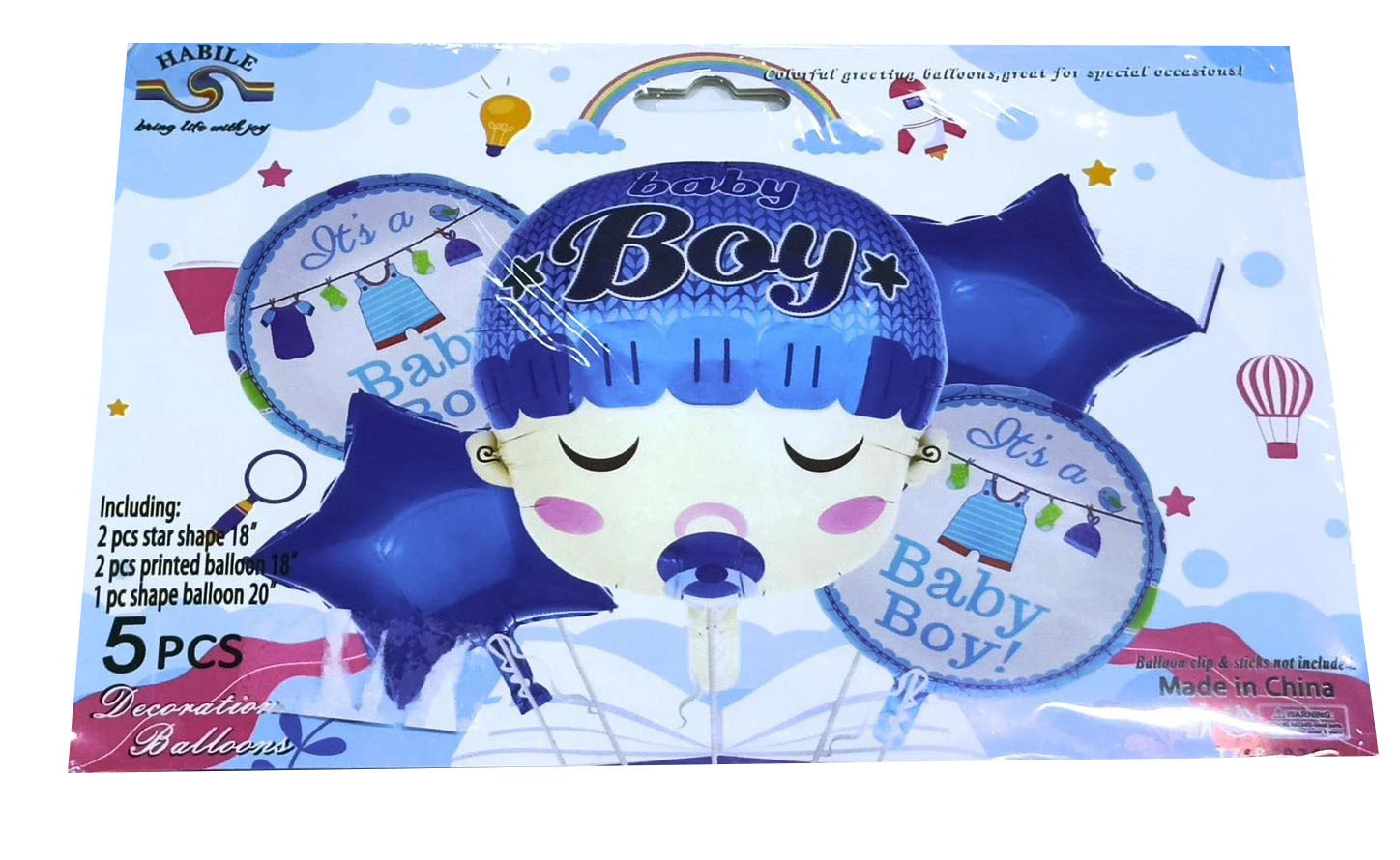Baby Boy Balloon Set